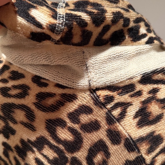 Chico's Animal Print Cowl Neck Poncho with Fringe Boho One Size - Picture 10 of 12